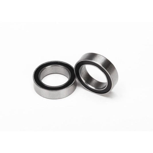 TRA5119A Ball Bearings, Black Rubber Sealed (10x15x4mm) (2)