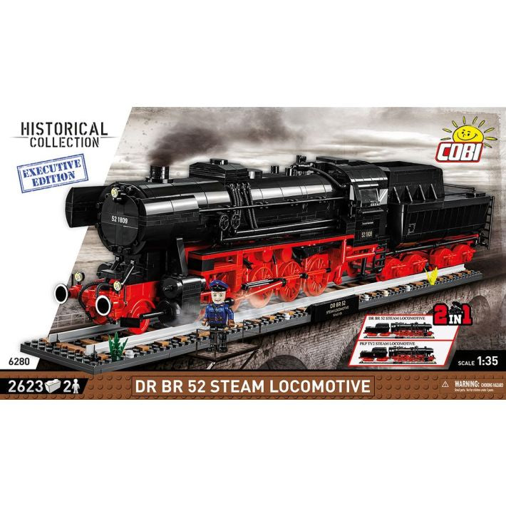 Historical Collection: DR BR 52 Steam Locomotive 2in1 - Executive Edition 2623 PCS