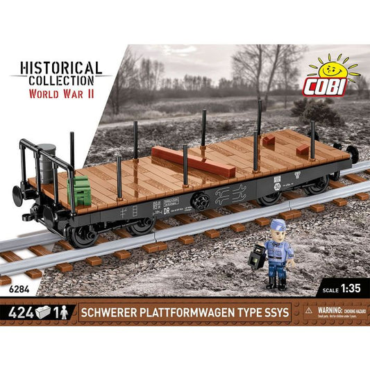Cobi Historical Collection: Schwerer Plattformwagen Type SSYS 424 PCS