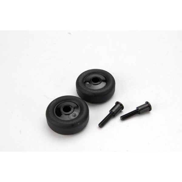 TRA4976 Wheels, Axles (Wheelie Bar)