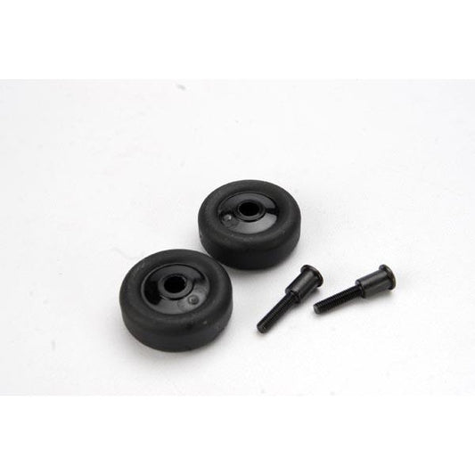 TRA4976 Wheels, Axles (Wheelie Bar)