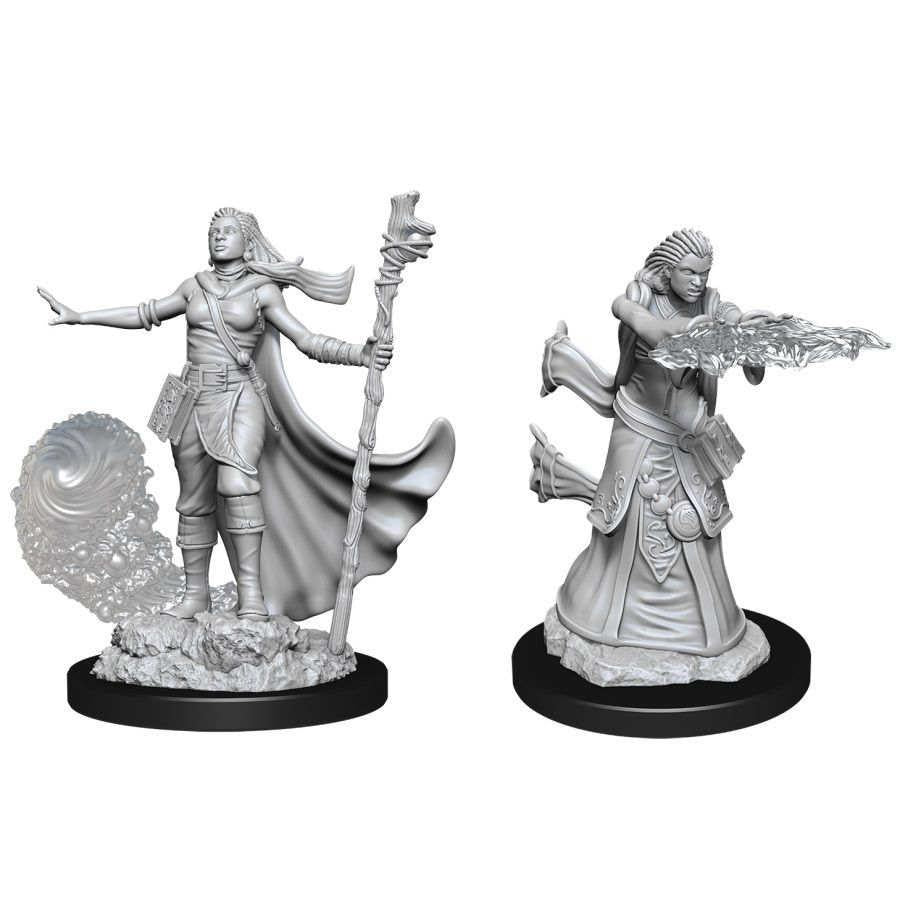 D&D Unpainted Mini - Human Female Wizard 90012