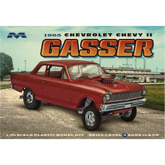 1965 Chevy II Gasser 1/25 Model Car Kit #2324 by Moebius