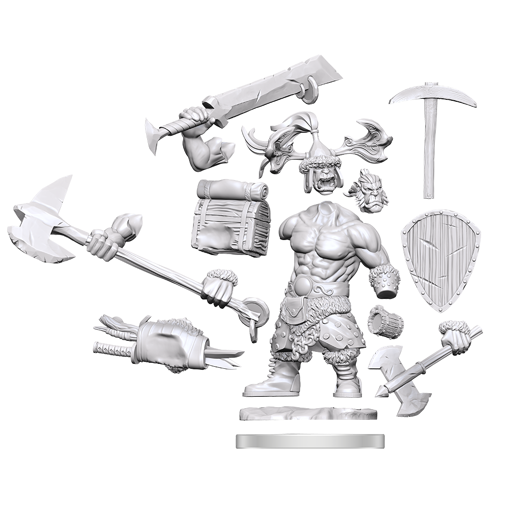D&D Frameworks: Orc Barbarian Male 75011