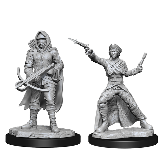 D&D Unpainted Mini - Bounty Hunter & Outlaw 90339