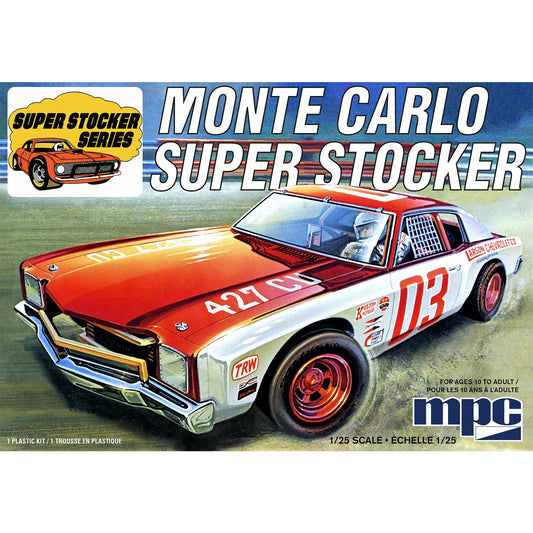 1971 Chevy Monte Carlo Super Stocker 1/25 Model Car Kit #962 by MPC