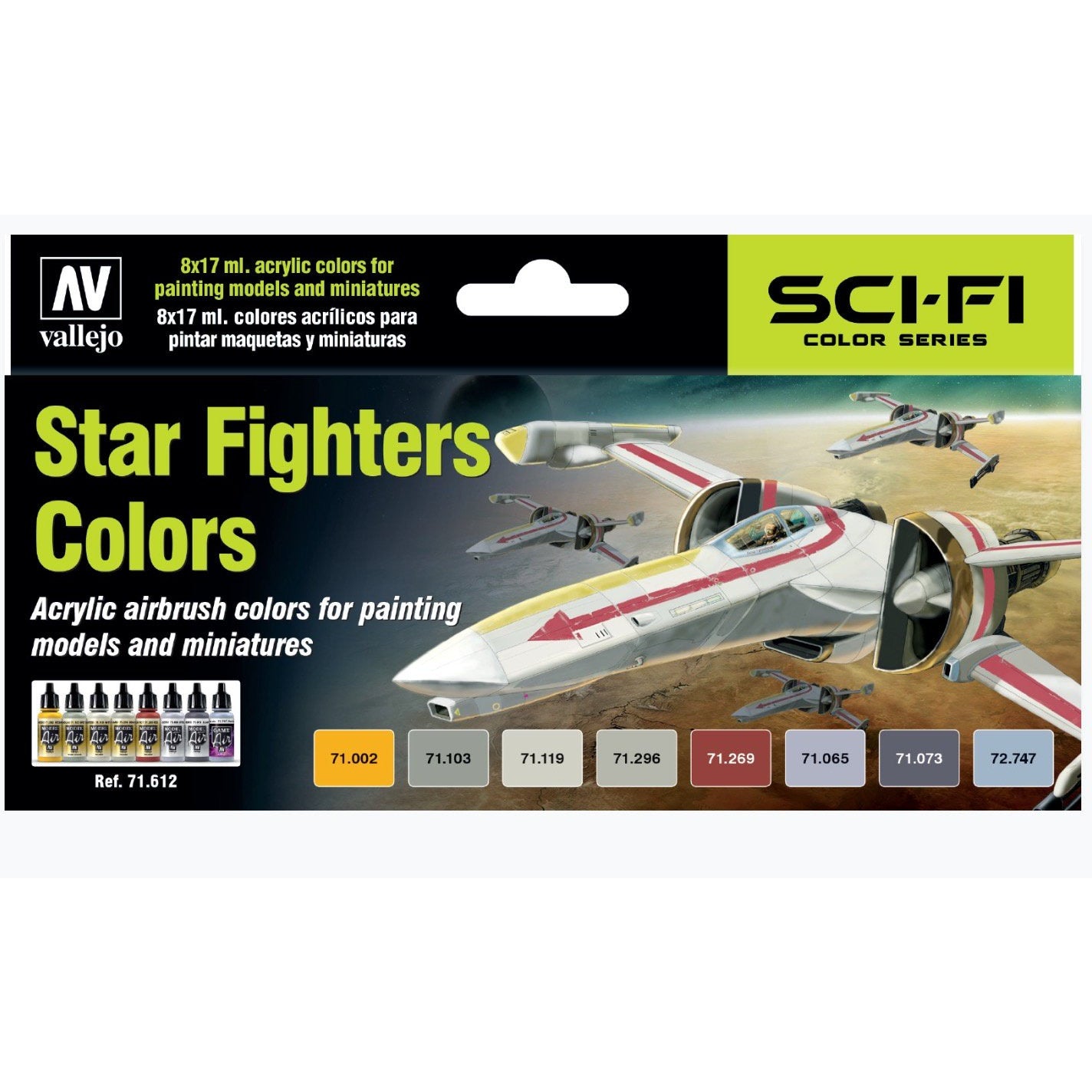 VAL71612 Star Fighters Colors Paint Set