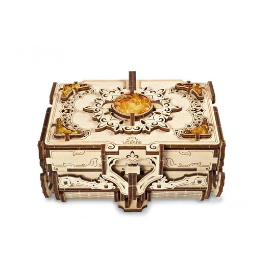 Ugears Amber Box w/Real Natural Amber
