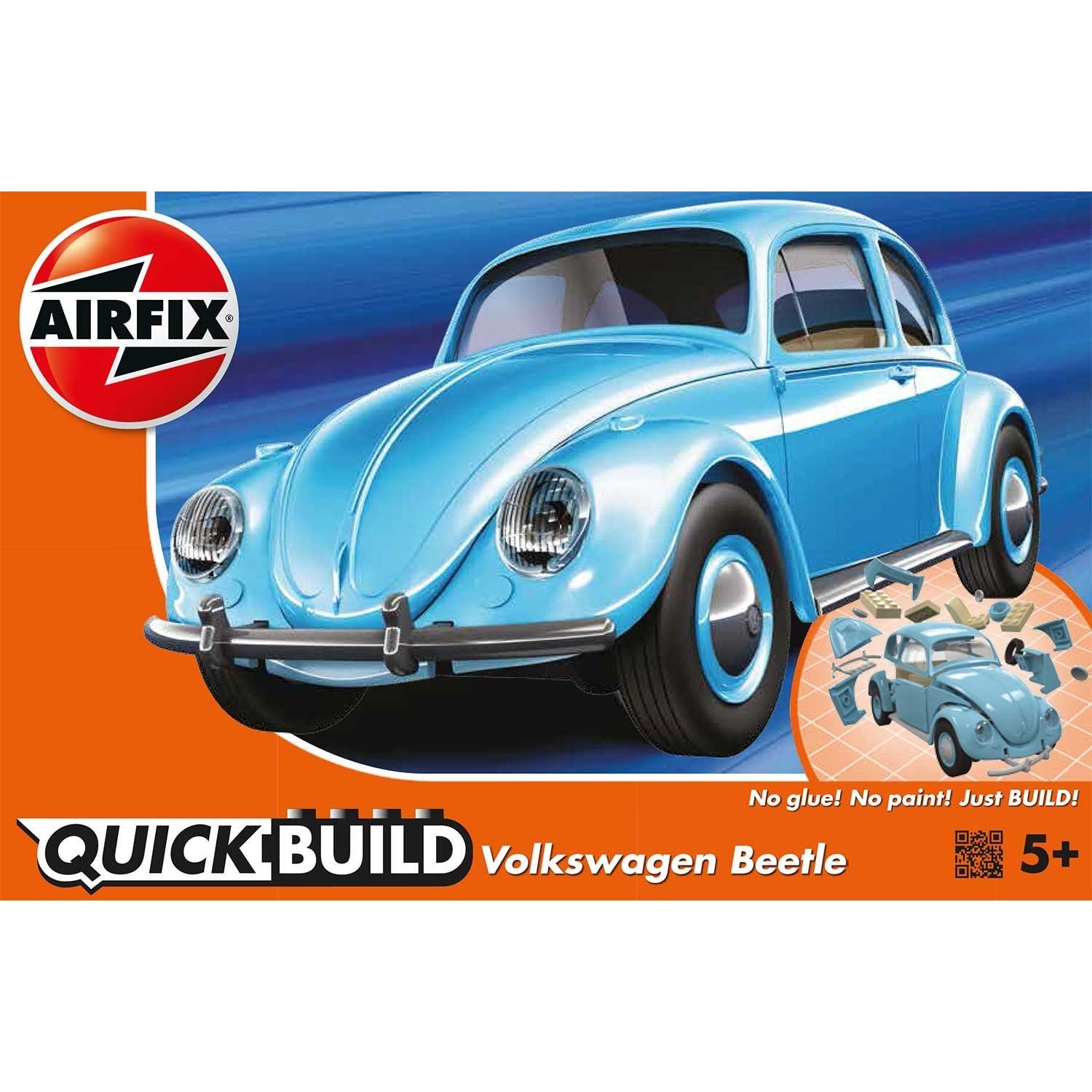 VW Beetle 1/24 Quick Build Car Kit #J6015 by Airfix