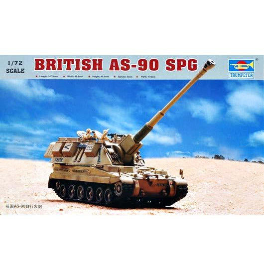 British AS-90 self-propelled howitzer 1/72 by Trumpeter
