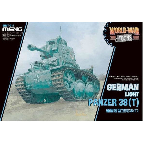 German Light Panzer 38(T) Tank WWT-011 World War Toons by Meng