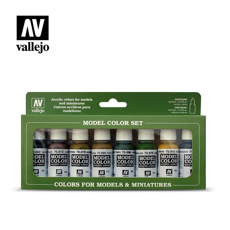 VAL70108 Panzer Colors Paint Set