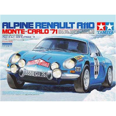 Alpine Renault A110  Monte-Carlo '71 1/24 Model Car Kit #24278 by Tamiya
