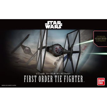 First Order TIE Fighter 1/72 Star Wars Model Kit #0203218 by Bandai
