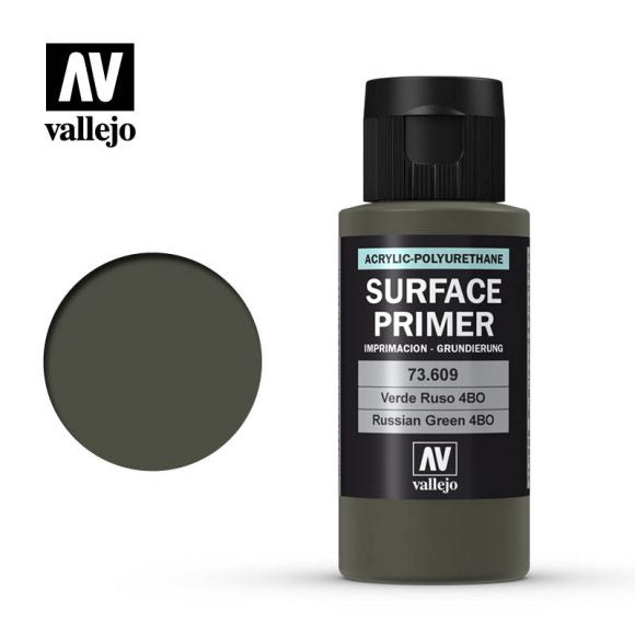 VAL73609 Acrylic Polyurethane Primer - Russian Green (60ml)