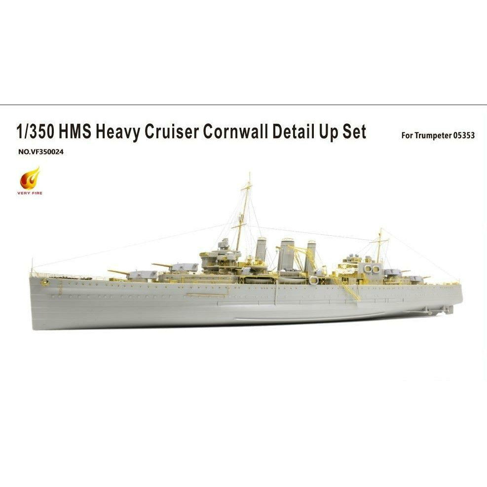 HMS Heavy Cruiser Cornwall Detail Up Set (For Trumpeter 05353) 1/350 by Very Fire
