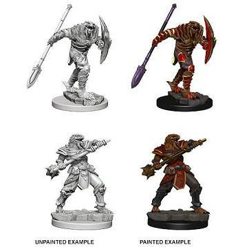 D&D Unpainted Mini - Male Dragonborn Fighter 73340