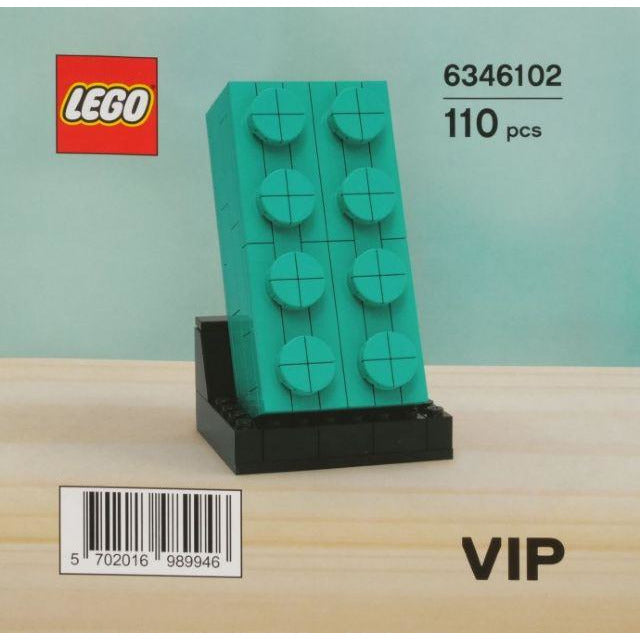 Lego Promotional: Buildable Teal Brick 6346101