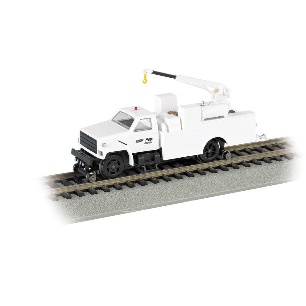 Bachmann Norfolk Southern Hi-Rail Equipment Truck w/Crane w/DCC [HO]