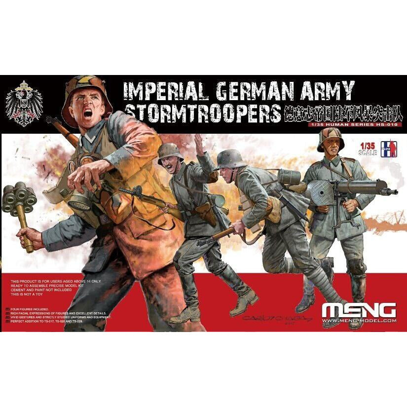 WWI Imperial German Army Stormtroopers #HS-010 - 1/35 Human Series by Meng