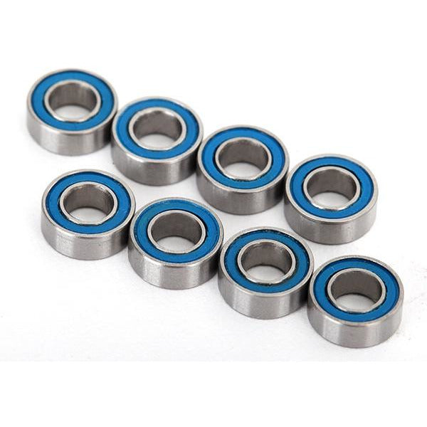 Traxxas Ball bearings, blue rubber sealed (4x8x3mm) (8) TRA7019R