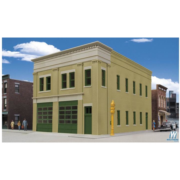 Two Bay Fire Station [HO]