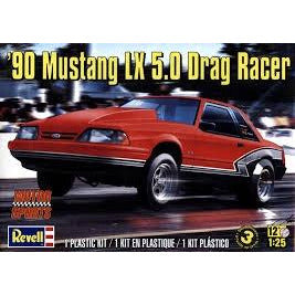 1990 Mustang LX 5.0 Drag Racer 1/25 Model Car Kit #85-4195 by Revell