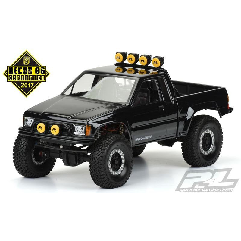 PRO3466-00 Pro-Line 1985 Toyota HiLux SR5 Clear Body (Cab & Bed) for SCX10 Trail Honcho 12.3 (313mm) Wheelbase