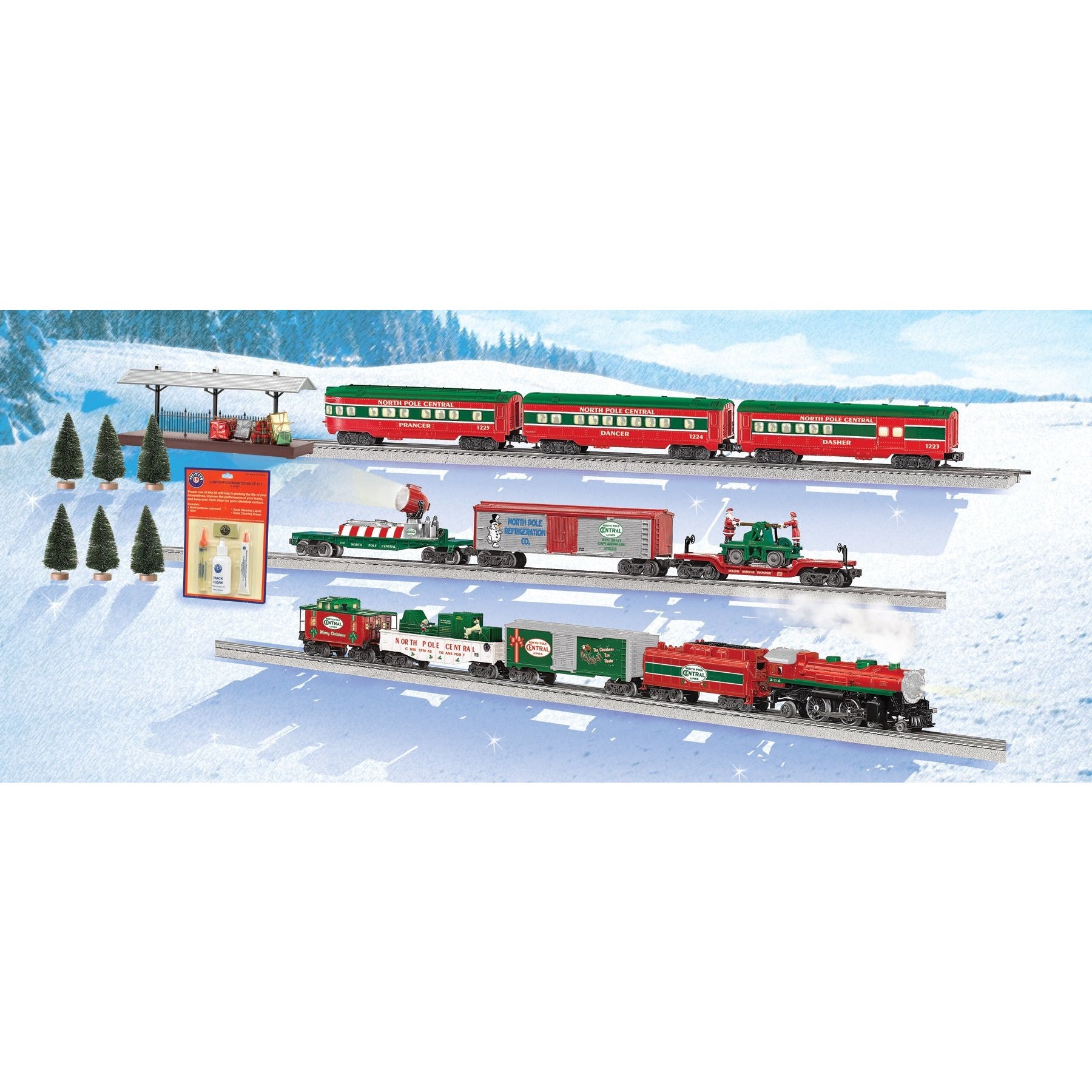 North Pole Central Freight (HO) Set