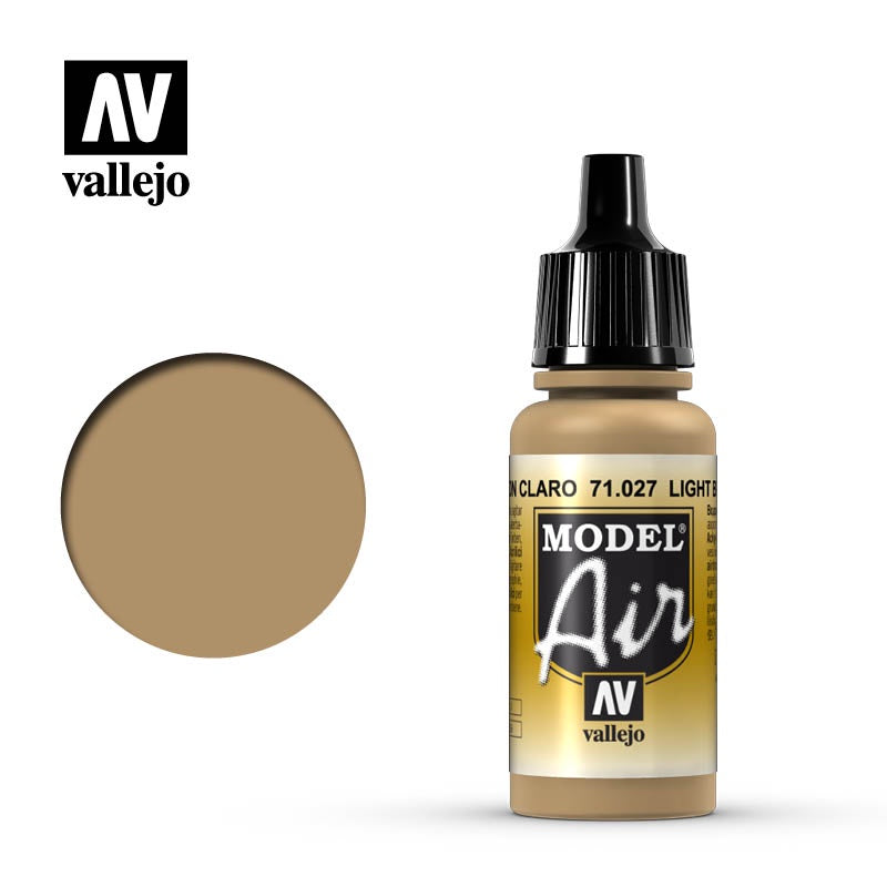 Vallejo Model Air 71.027 Light Brown 17mL