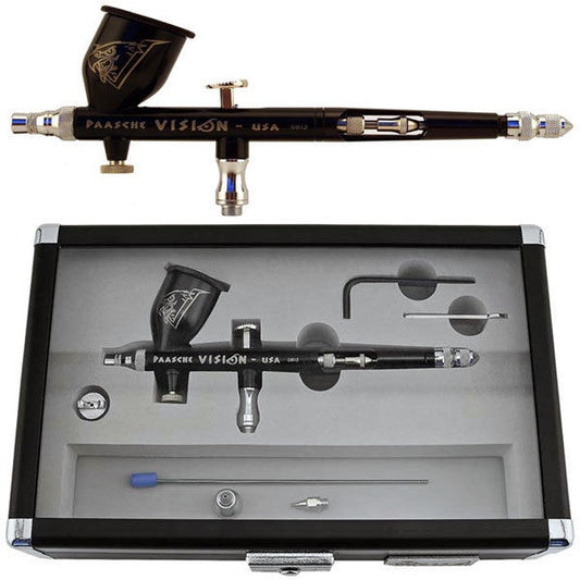 Paasche TGX-2F Vision Airbursh Set (.2 & .66mm w/ fan & Metal Case)