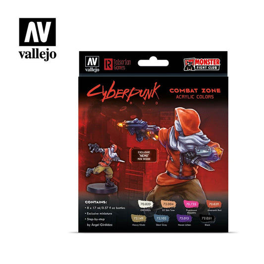 VAL72307 Cyberpunk Red Combat Zone "Nemo" Paint Set