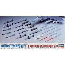 Aircraft Weapons:V (U.S. Missiles and launcher set) 1/72nd #35009 by Hasegawa