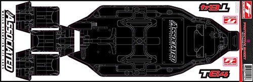 Team Associated RC10T6.4 FT Chassis Protective Sheet, Printed ASC71184