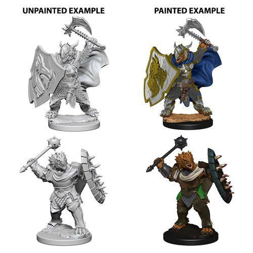 D&D Unpainted Mini - Dragonborn Male Paladin 73200