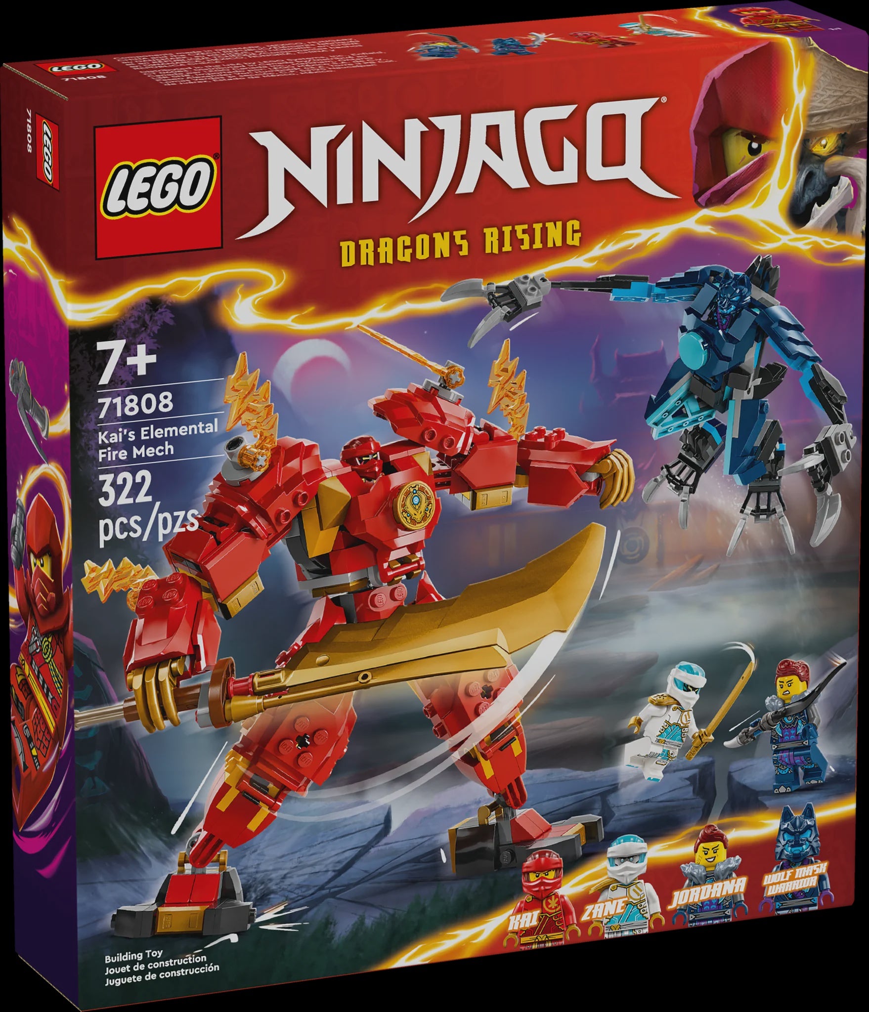 Lego Ninjago: Kai's Elemental Fire Mech 71808