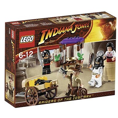 Lego Indiana Jones: Ambush in Cairo 7195 (Box has significant wear)