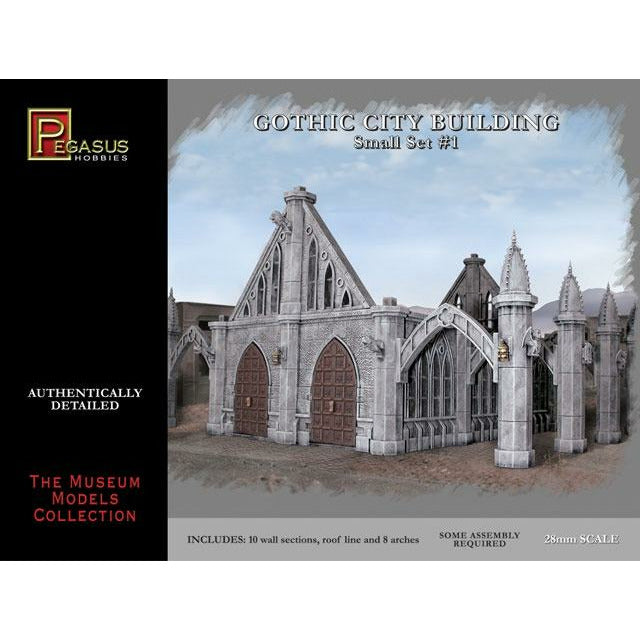 Gothic City Building Small Set #1 28mm Scale #4924 by Pegasus