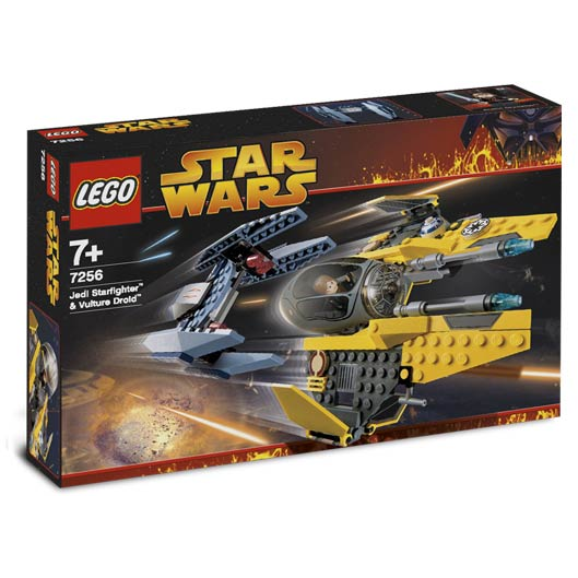 Lego Star Wars: Jedi Starfighter & Vulture Droid 7256 (box has some creasing and wear)