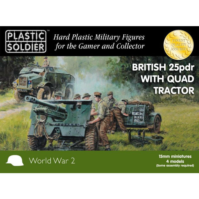 15mm British 25 PDR And Morris Quad Tractor