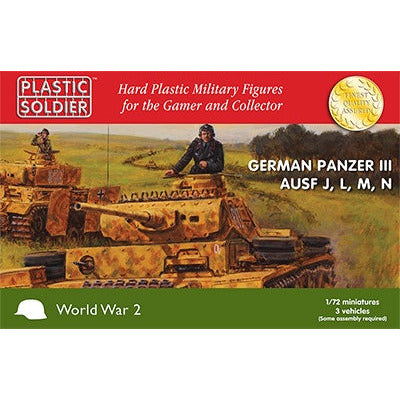 German Panzer III J,L,M,N 1/72 #WW2V20018 by Plastic Soldier