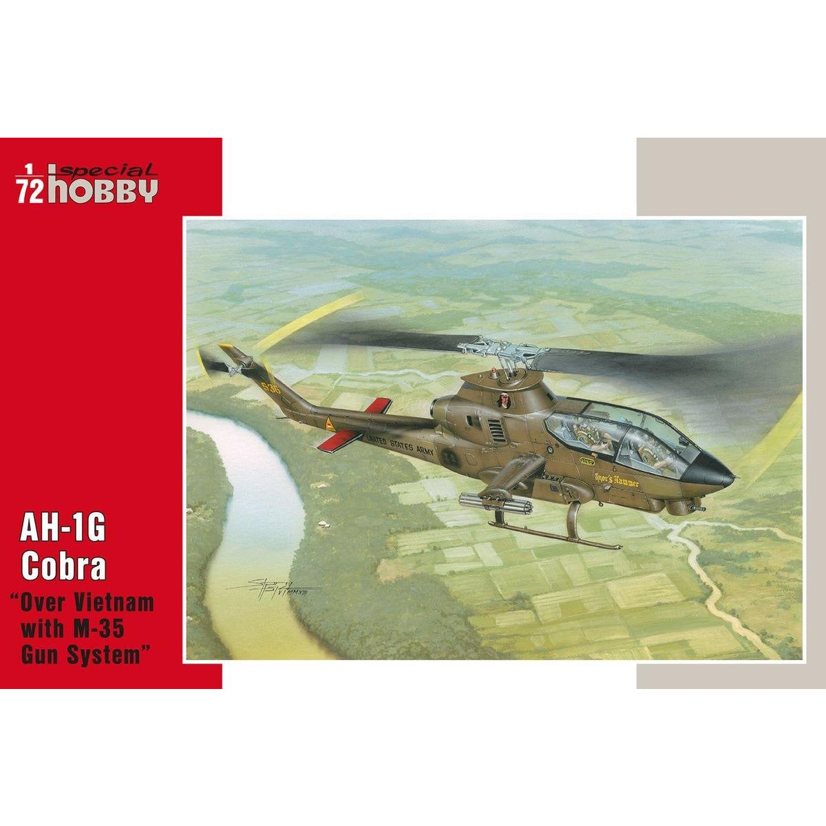 AH-1G Cobra "Over Vietnam with M-35 Gun System" 1/72 #SH720786 by Special Hobby