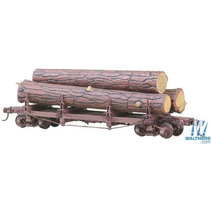 Log Car Skeleton w/Load [HO] (Kit)