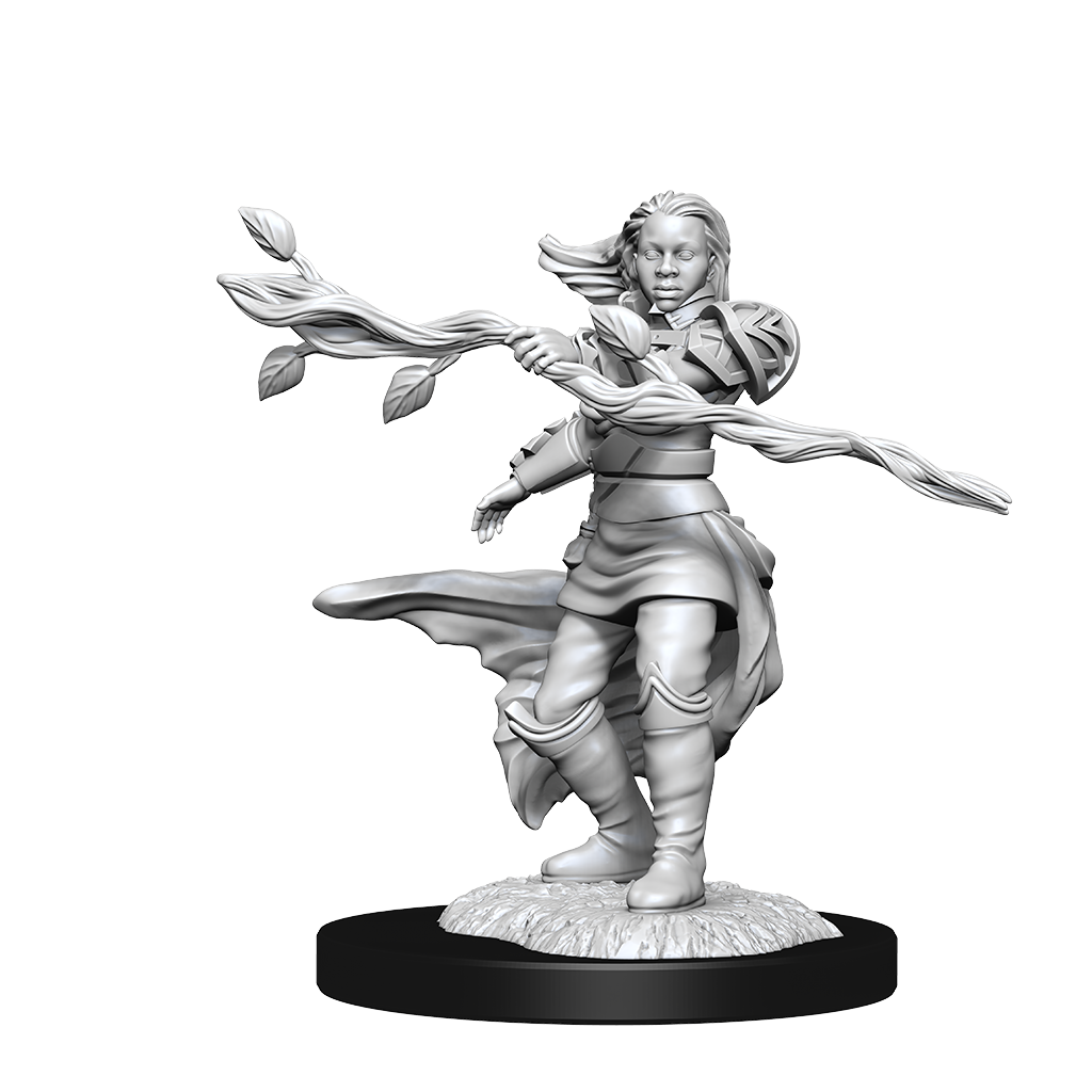 D&D Unpainted Mini - Human Druid - Female 90223