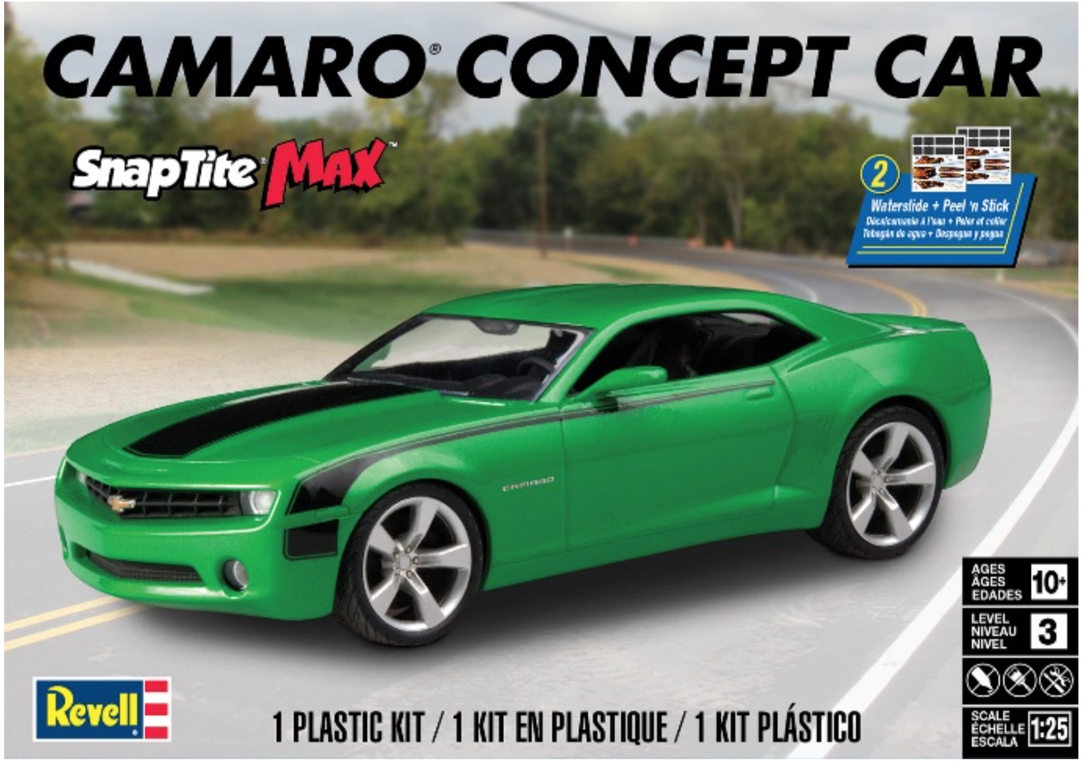 Camaro Concept Car 1/25 Sl3 Snaptite #1527 by Revell