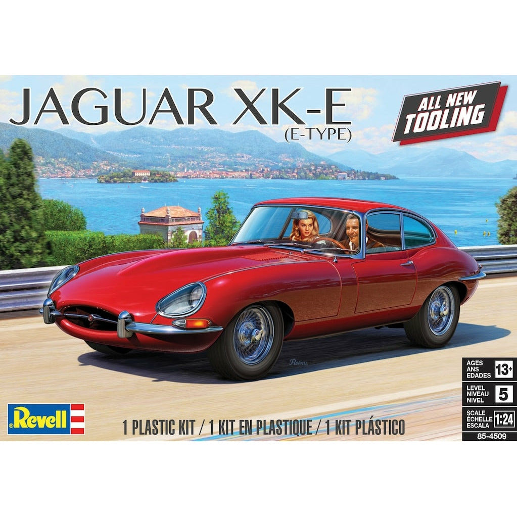 Jaguar XK-E E-Type 1/25 Model Car Kit #4509 by Revell
