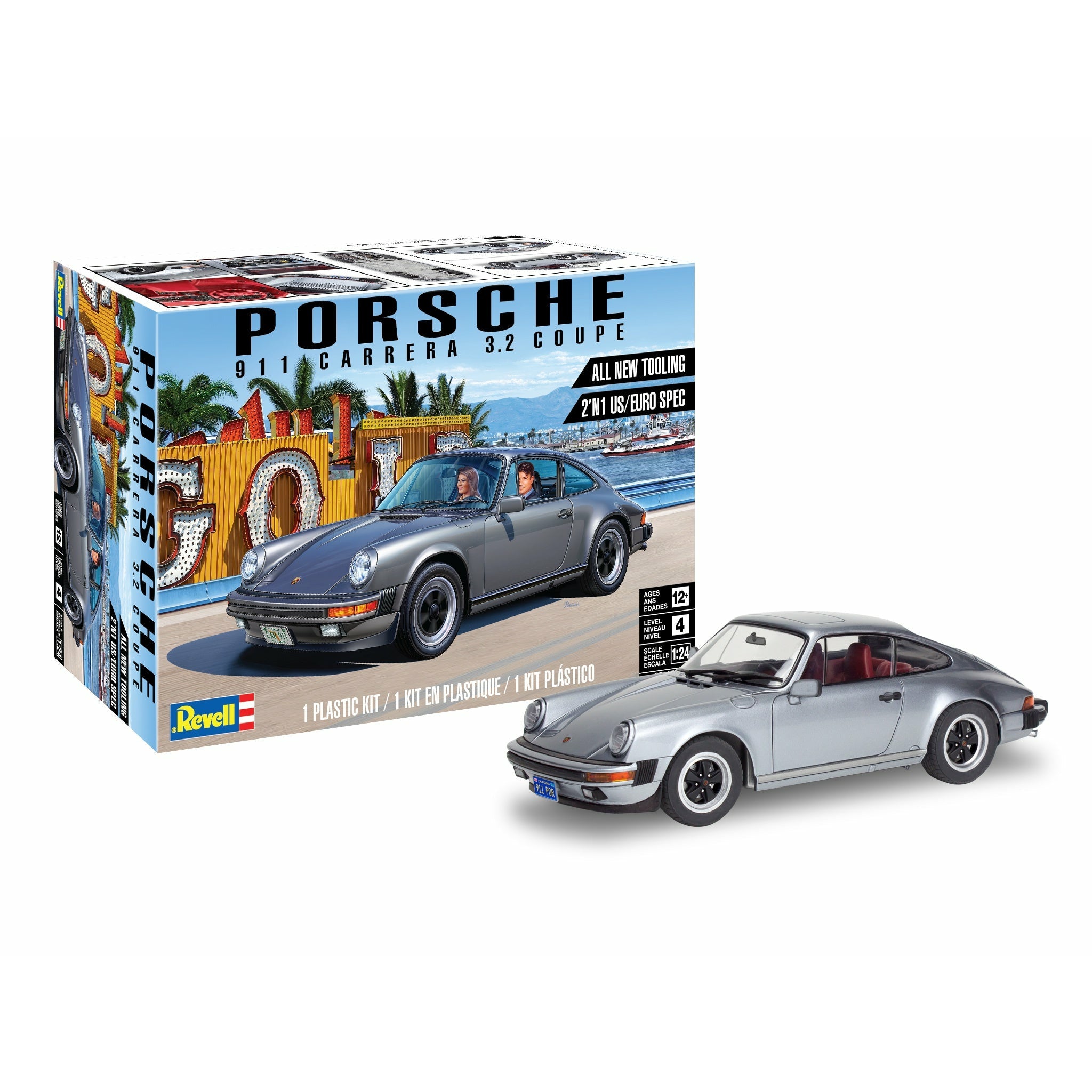Porsche 911 Carrera 3.2 Coupe 1/24 Model Car Kit #4521 by Revell