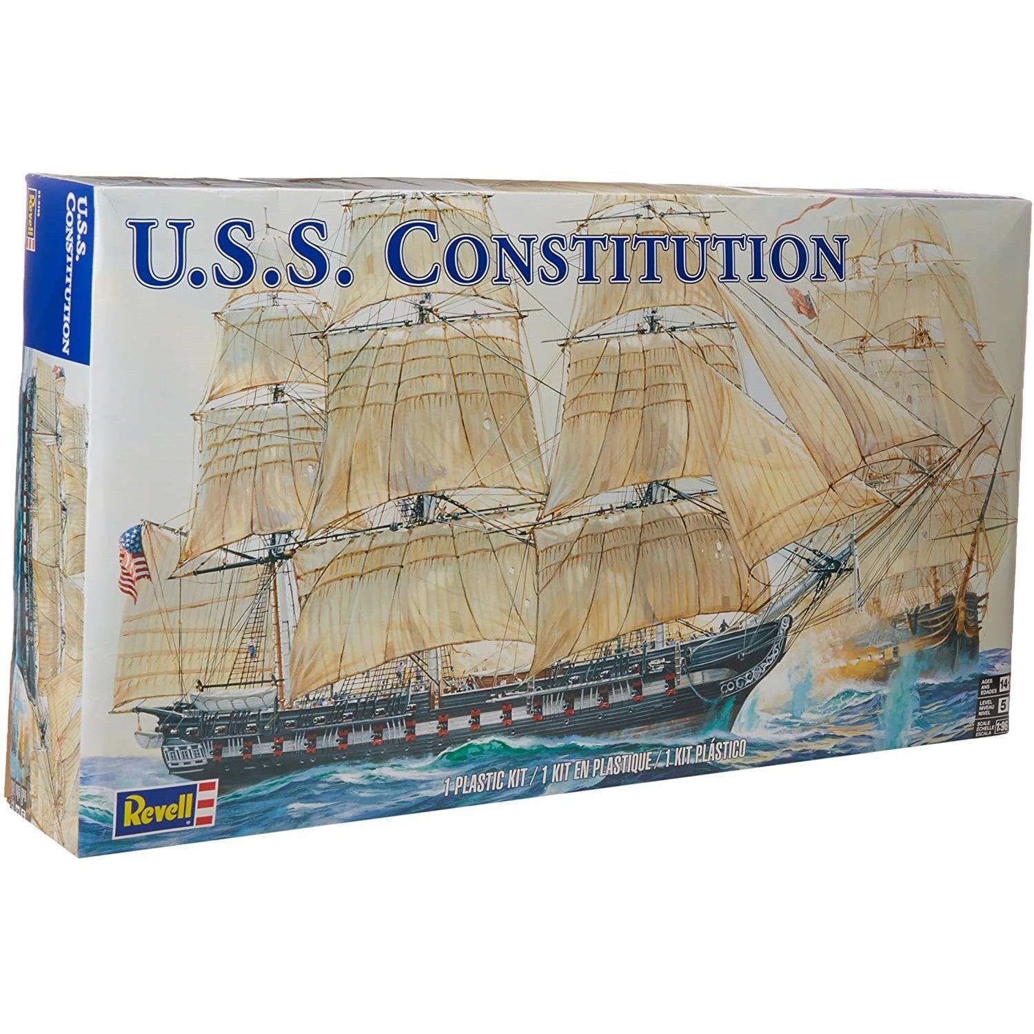 USS Constitution 1/96 Model Sailing Ship #0398 by Revell