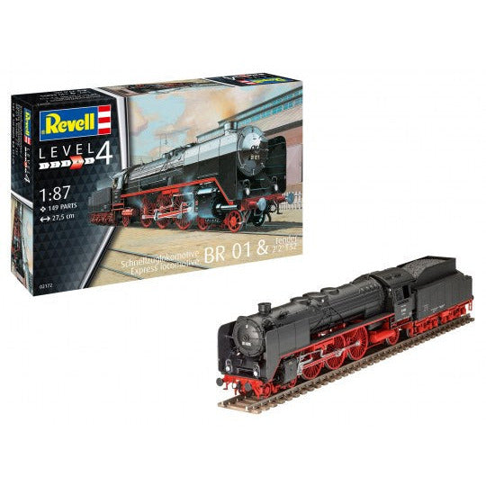 Express Locomotive BR 01 & Tender 2'2't32 1/87 by Revell
