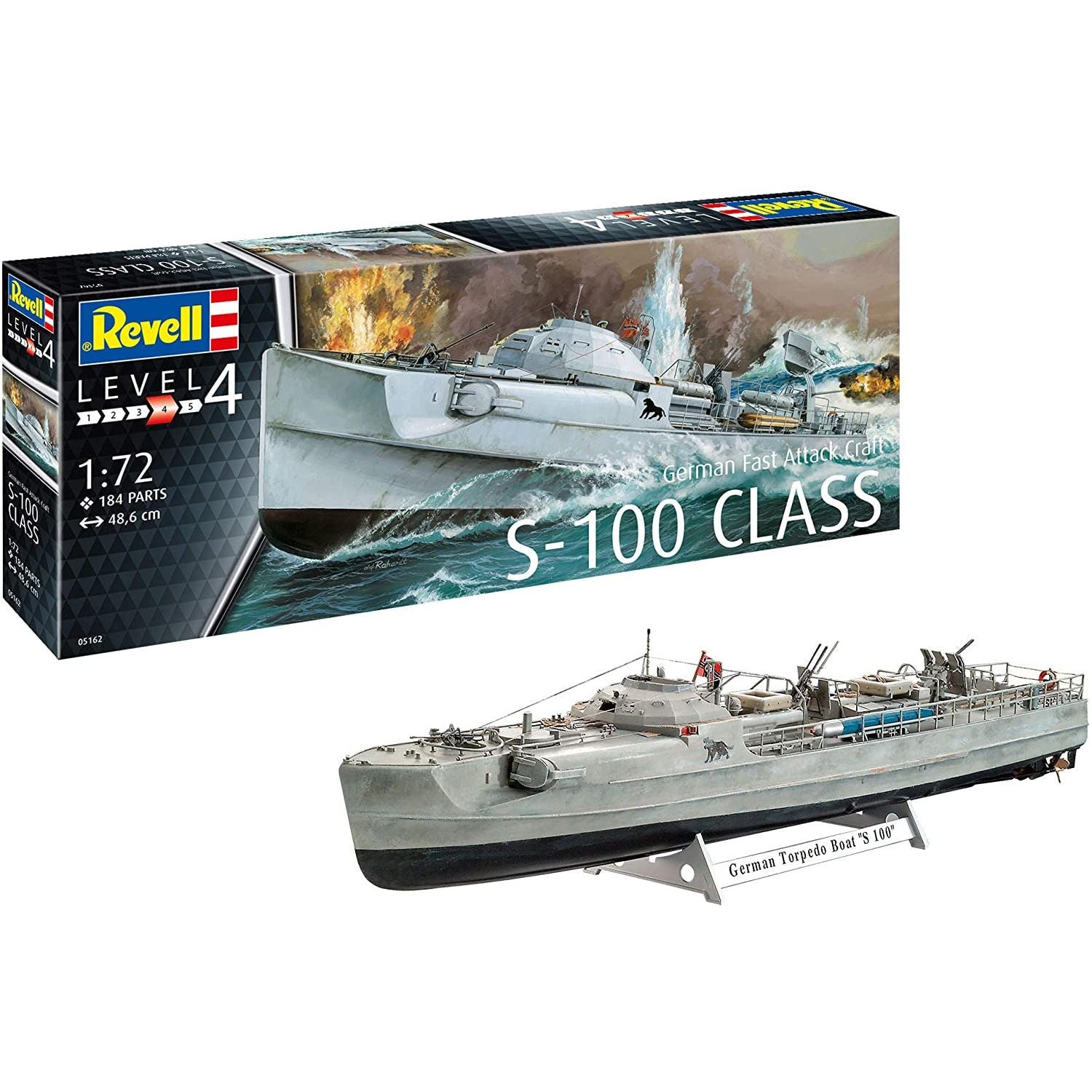 German Fast Attack Craft S-100 Class 1/72 #05162 by Revell